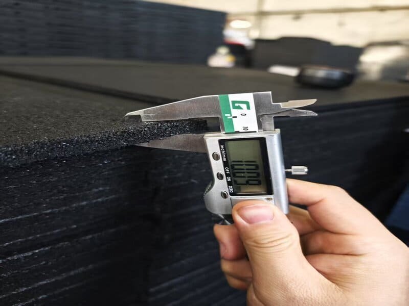 Checklist for gym floor maintenance on a clipboard